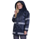 ΤΖΑΚΕΤ PARKA ΜΠΛΕ ME ΑΝΑΚΛΑΣΤΙΚΕΣ ΤΑΙΝΙΕΣ (5301-060)