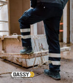 Παντελόνι Εργασίας με ανακλαστικές λωρίδες Dassy Vegas black - Image 3