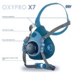 Μάσκα ψεκασμού OXYLINE μισού προσώπου OXY-X7 SILIKON - Image 3