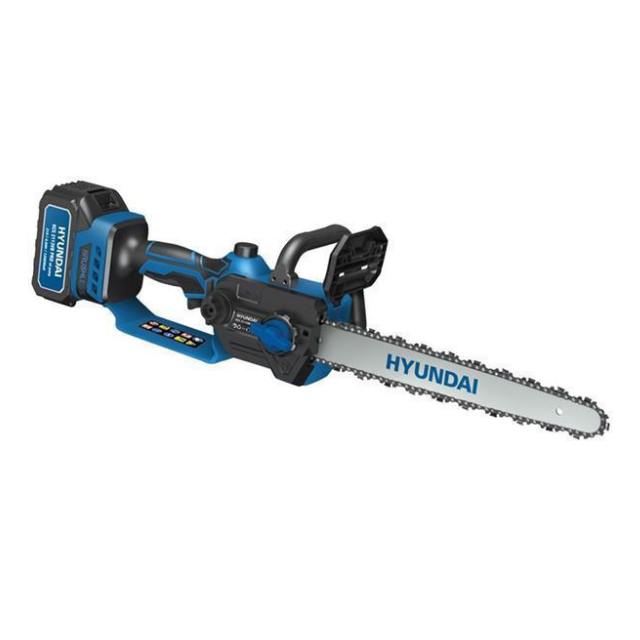 Ανώνυμο σχέδιο Hyundai HCS 3616VB Pro oil αλυσοπρίονο με δύο μπαταρίες 2x5Ah καιι λάμα 40cm - Image 1
