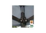 Πτυσσόμενο Κιόσκι Κήπου 3x4,5m Γκρί 420D GRASHER TGL4438 - Image 6
