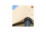 Πτυσσόμενο Κιόσκι Κήπου 3x4,5m Μπέζ 420D GRASHER TGL4437 - Image 6